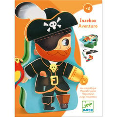 Mediniai magnetai ir metalinė dėžutė su piratais Djeco, DJ03083 kaina ir informacija | Lavinamieji žaislai | pigu.lt