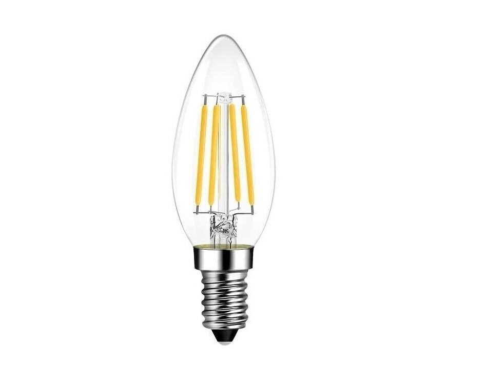 LED lemputės 10vnt Filament G.LUX GR-LED-C35-4W 2700K kaina ir informacija | Elektros lemputės | pigu.lt