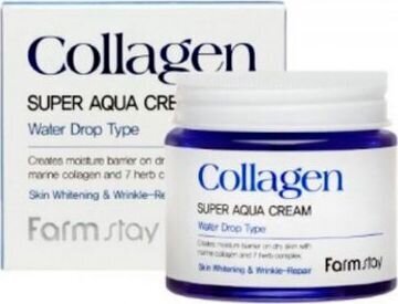 FarmStay Collagen Super Aqua Super drėkinamasis kremas su kolagenu 80ml kaina ir informacija | Veido kremai | pigu.lt
