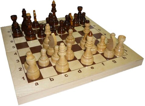 Turnyriniai šachmatai su lenta 42x42 cm kaina ir informacija | Stalo žaidimai, galvosūkiai | pigu.lt