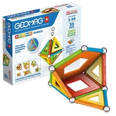 Строительный набор Geomag Supercolor Panels Магнитный, 35 пр. цена и информация | Конструкторы и кубики | pigu.lt