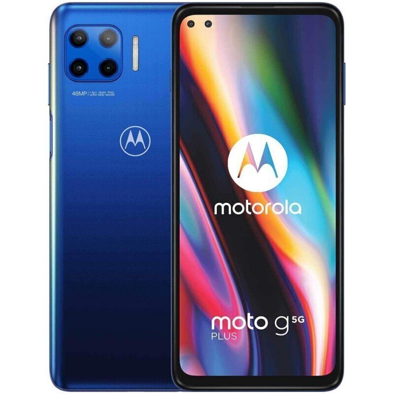 Motorola Moto G 5G Plus, 128 GB, Dual SIM, Surfing Blue kaina ir informacija | Mobilieji telefonai | pigu.lt