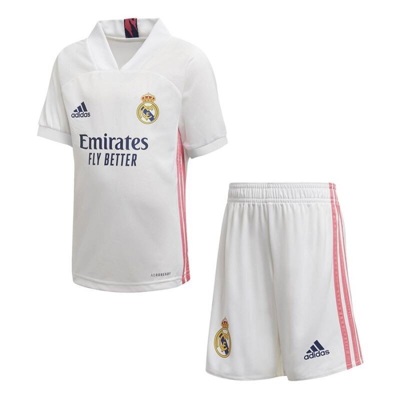 Sportinis kostiumas berniukams Adidas Real Madrid Home Jr FQ7487, baltas цена и информация | Marškinėliai berniukams | pigu.lt