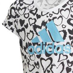 Sportiniai marškinėliai mergaitėms Adidas Must Haves Graphic Tee Jr GE093 74556 kaina ir informacija | Marškinėliai mergaitėms | pigu.lt