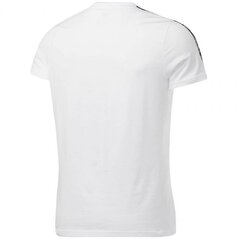 Sportiniai marškinėliai vyrams, Reebok Te Tape Tee M GQ4206, balti kaina ir informacija | Sportinė apranga vyrams | pigu.lt