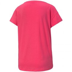 Спортивная футболка для женщин Puma Active Logo Tee Glowing W 852006 76, розовая цена и информация | Спортивная одежда женская | pigu.lt