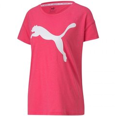 Спортивная футболка для женщин Puma Active Logo Tee Glowing W 852006 76, розовая цена и информация | Спортивная одежда женская | pigu.lt