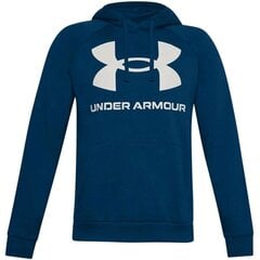 Džemperis vyrams Under Armor Rival Fleece Big Logo Hd M 1357093-581, mėlyni kaina ir informacija | Džemperiai vyrams | pigu.lt