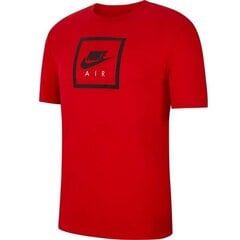 Мужская спортивная футболка Nike SS Air 2 SS M BV7639 657, красная цена и информация | Мужская спортивная одежда | pigu.lt