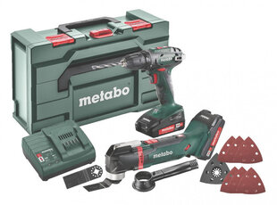 18V Combo:Drill BS 18 + Multifunction cutting tool MT 18 LTX, Metabo kaina ir informacija | Suktuvai, gręžtuvai | pigu.lt