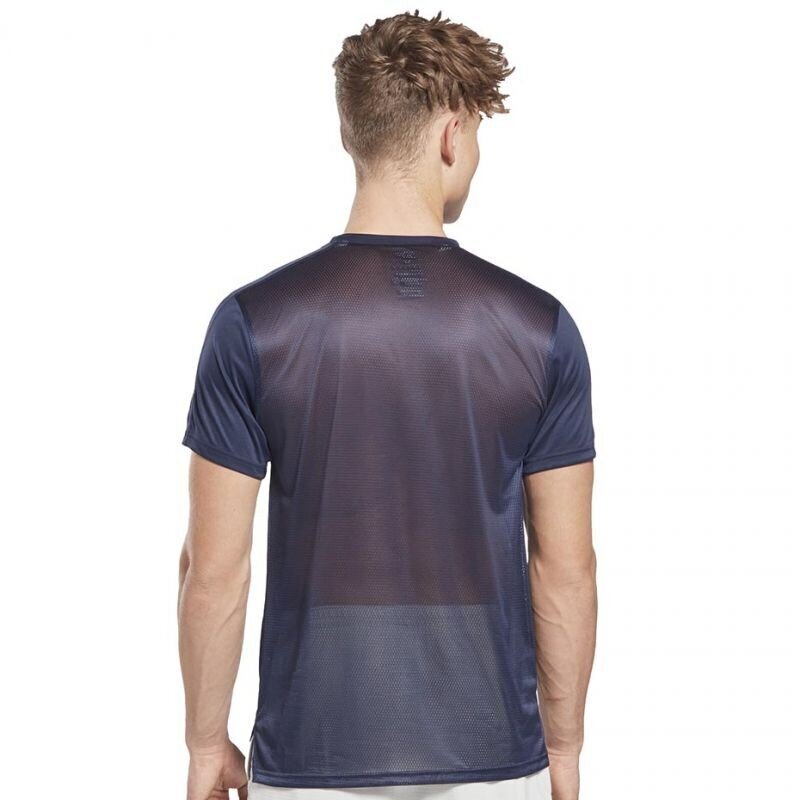 Sportiniai marškinėliai vyrams Reebok Workout Ready Short Sleeve Tech Tee M GJ0872, mėlyni цена и информация | Sportinė apranga vyrams | pigu.lt