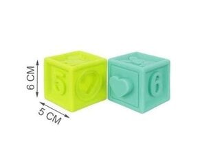 Мягкие блоки, цветные, 10 шт. цена и информация | Игрушки для малышей | pigu.lt