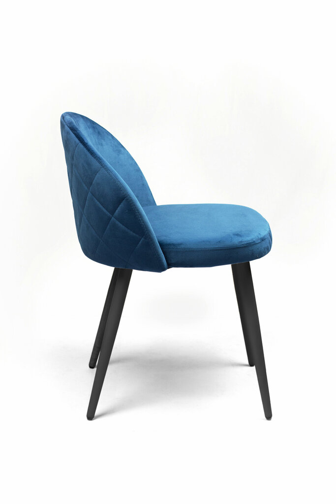 4-ių kėdžių komplektas VK-01, tamsiai mėlynas цена и информация | Virtuvės ir valgomojo kėdės | pigu.lt