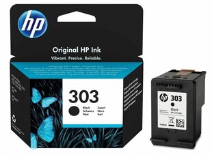 HP 303, juoda kaina ir informacija | Kasetės rašaliniams spausdintuvams | pigu.lt