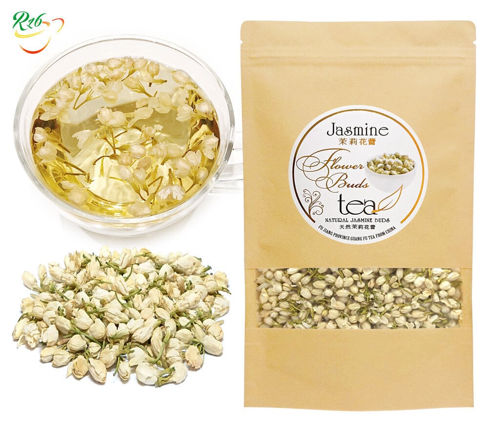 Jazminų žiedpumpurių arbata, Jasmine Flower Buds, 100 g kaina ir informacija | Arbata | pigu.lt