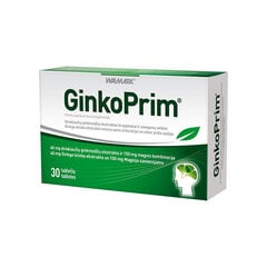 Maisto papildas GinkoPrim 40 mg, 30 tablečių цена и информация | Витамины, пищевые добавки, препараты для хорошего самочувствия | pigu.lt