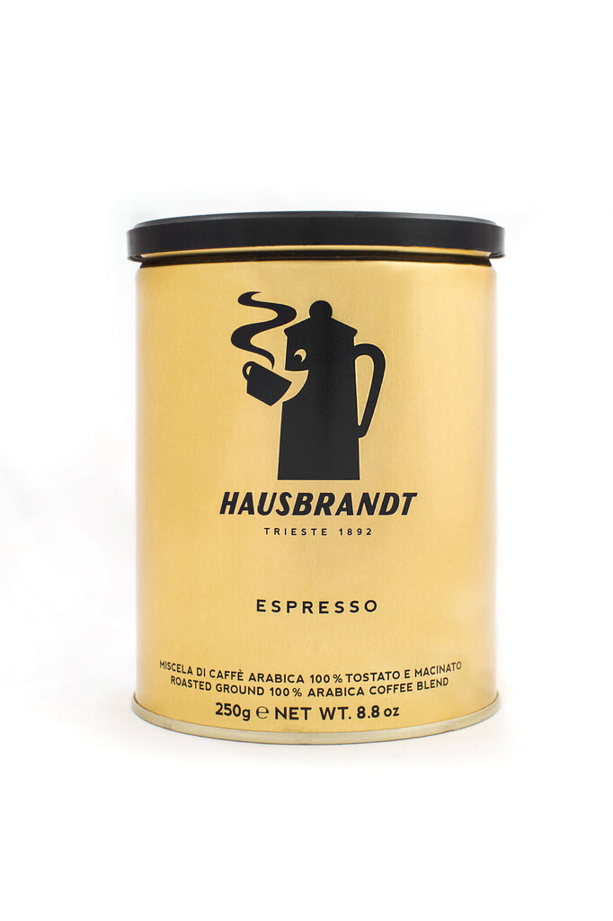 Hausbrandt Espresso skrudinta malta kava metalinėje dėžutėje, 250 g kaina ir informacija | Kava, kakava | pigu.lt