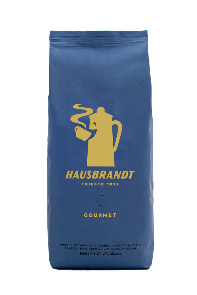 Skrudintos kavos pupelės Hausbrandt Gourmet, 1 kg kaina ir informacija | Kava, kakava | pigu.lt