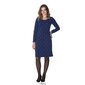 Mėlyna iškilaus rašto suknelė SSMM15 kaina ir informacija | Suknelės | pigu.lt