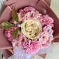 Muilo gėlių puokštė, rožinė 29cm x 17cm kaina ir informacija | Muilai | pigu.lt
