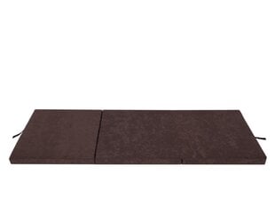 Складной матрас Hobbygarden Ben L, 180x65 см, темно-коричневый цена и информация | Матрасы | pigu.lt