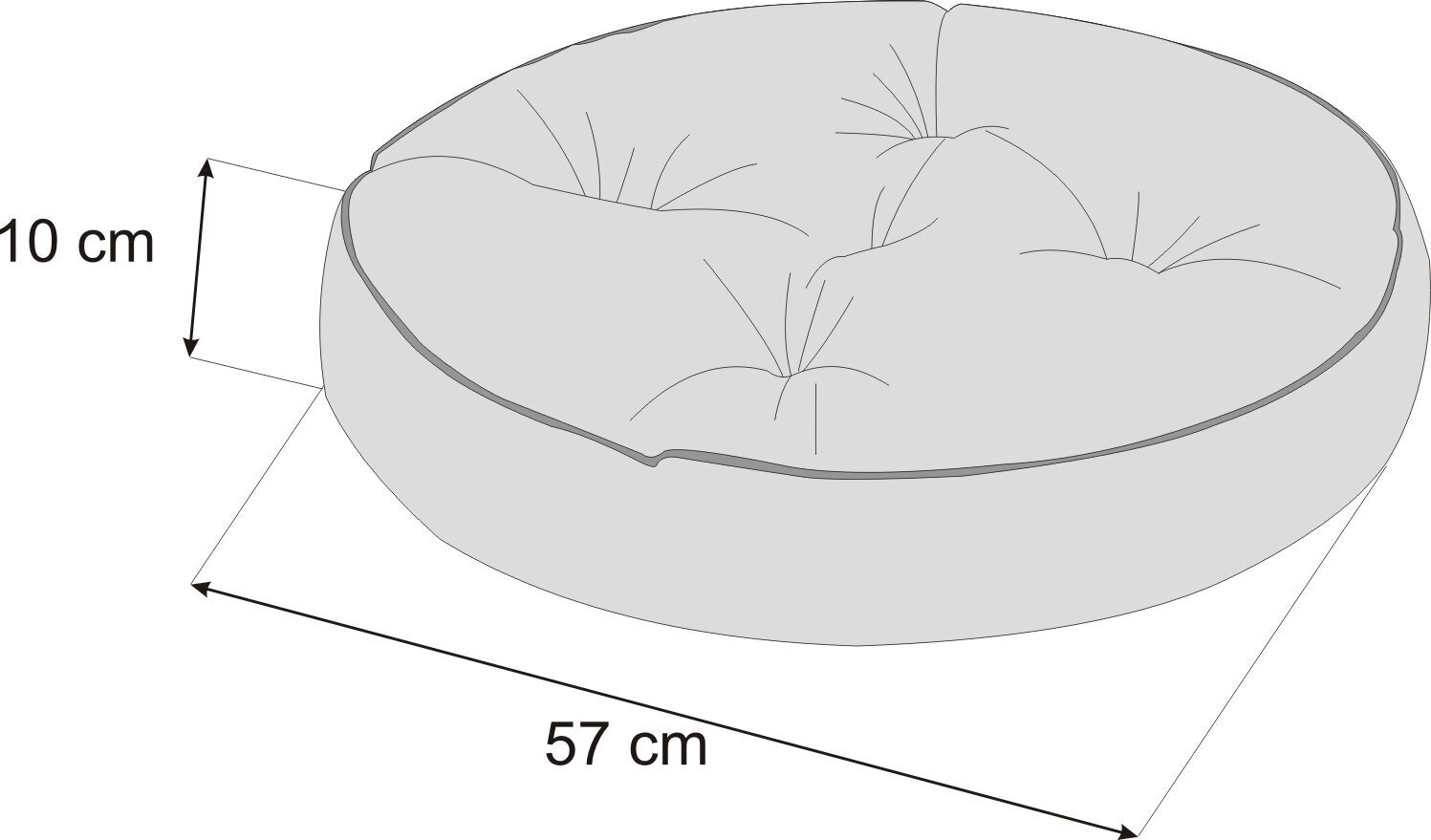 Grindų pagalvė Hobbygarden Yamatai 57cm, žalia цена и информация | Sėdmaišiai ir pufai | pigu.lt