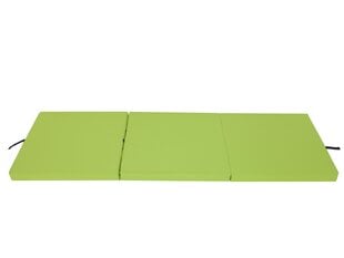 Складной матрас Hobbygarden Alex L, 60x180 см, зеленый цена и информация | Матрасы | pigu.lt