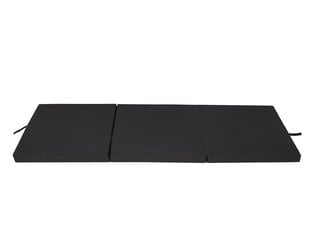 Складной матрас Hobbygarden Alex L, 60x180 см, черный цена и информация | Матрасы | pigu.lt