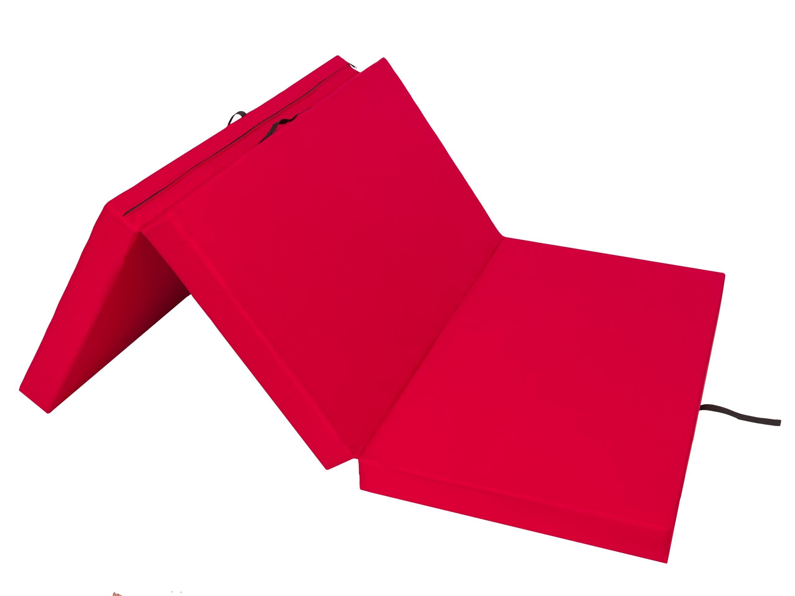 Sulankstomas čiužinys Hobbygarden Alex XXXL, 120x200 cm, raudonas kaina |  pigu.lt
