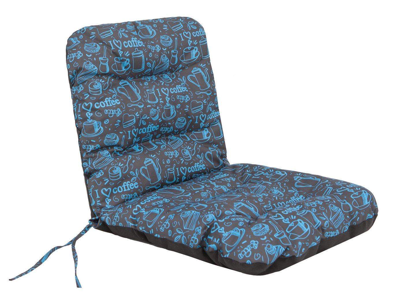Pagalvė kėdei Hobbygarden Natalia 48cm, ruda/mėlyna kaina ir informacija | Pagalvės, užvalkalai, apsaugos | pigu.lt