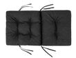 3-jų pagalvių komplektas sūpynėms Hobbygarden Venus 150 cm, juodass kaina ir informacija | Pagalvės, užvalkalai, apsaugos | pigu.lt