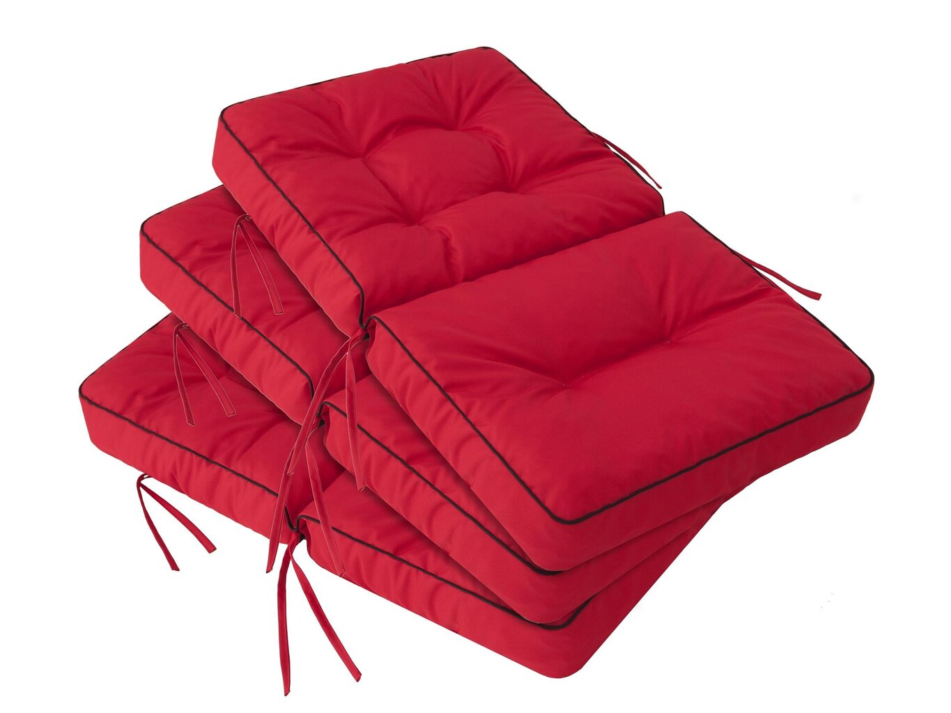 3-jų pagalvių komplektas sūpynėms Hobbygarden Venus 150 cm, raudonas kaina ir informacija | Pagalvės, užvalkalai, apsaugos | pigu.lt
