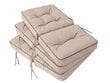 3-jų pagalvių komplektas sūpynėms Hobbygarden Venus 180 cm, smėlio spalvos kaina ir informacija | Pagalvės, užvalkalai, apsaugos | pigu.lt