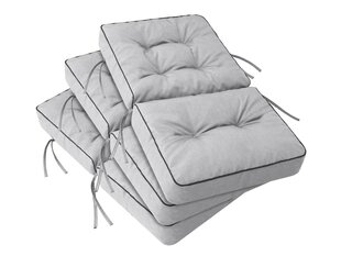 Набор из 3 подушек для качелей Hobbygarden Venus 180 см, светло-серый цена и информация | Подушки, наволочки, чехлы | pigu.lt