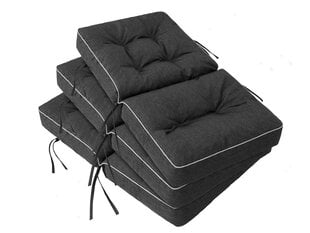 Набор из 3 подушек для качелей Hobbygarden Venus 180 см, черный цена и информация | Подушки, наволочки, чехлы | pigu.lt