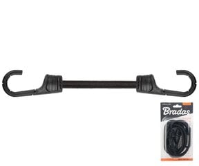 Tvirtinimo elastinė guma su kabliukais Bradas BUNGEE CORD HOOK, 2 vnt., 120 cm kaina ir informacija | Sodo įrankiai | pigu.lt