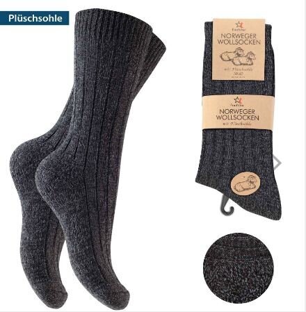 Žieminės kojinės su vilna vyrams Foostar Norweger 71233, pilkos kaina ir informacija | Vyriškos kojinės | pigu.lt
