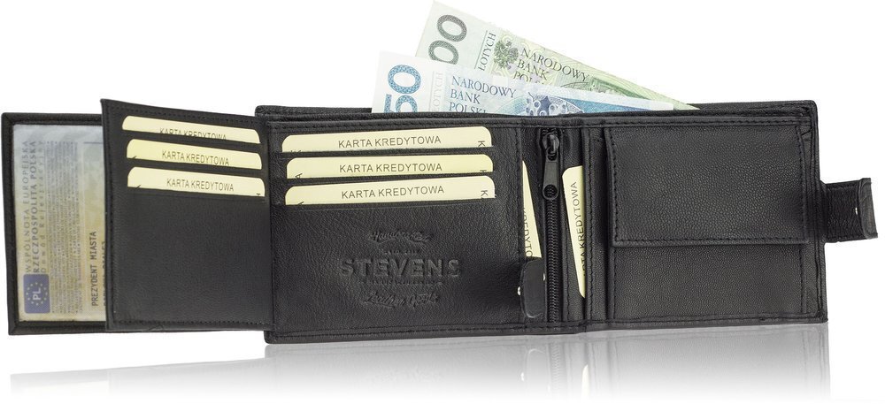 Vyriška odinė piniginė Stevens kaina ir informacija | Vyriškos piniginės, kortelių dėklai | pigu.lt