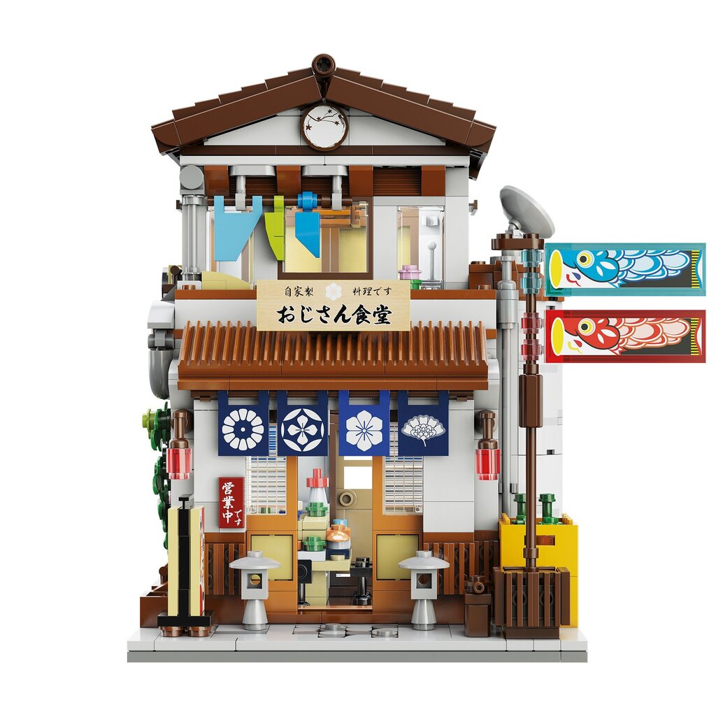 CaDA statybinės plytos japonų stiliaus restoranas pastatas šviesos LED 861 vnt. kaina ir informacija | Konstruktoriai ir kaladėlės | pigu.lt