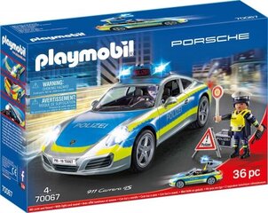 Playmobil 70067 - City Action Porsche 911 Carrera 4S Police цена и информация | Конструкторы и кубики | pigu.lt