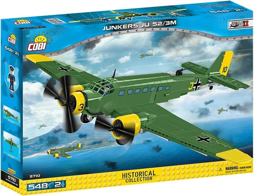 Surenkamas modelis Junkers JU52/3M Cobi, 5710, 548 d. цена и информация | Konstruktoriai ir kaladėlės | pigu.lt