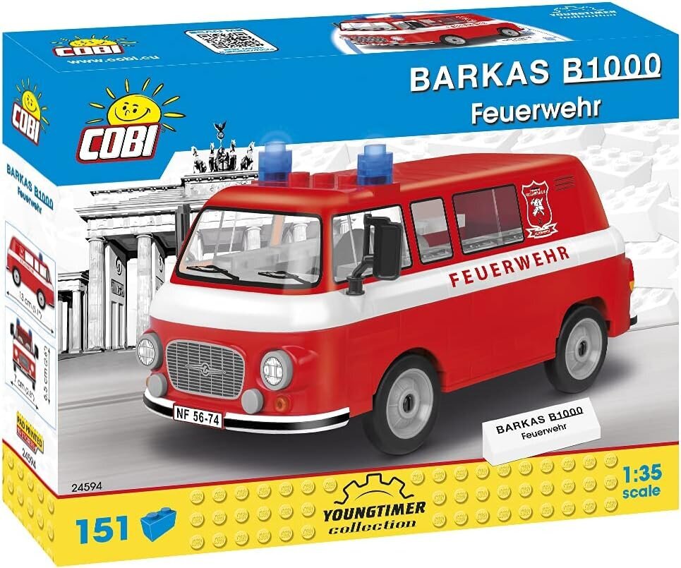 Feuerwehr Konstruktorius Barkas B1000 Cobi, 151 d. kaina ir informacija | Konstruktoriai ir kaladėlės | pigu.lt