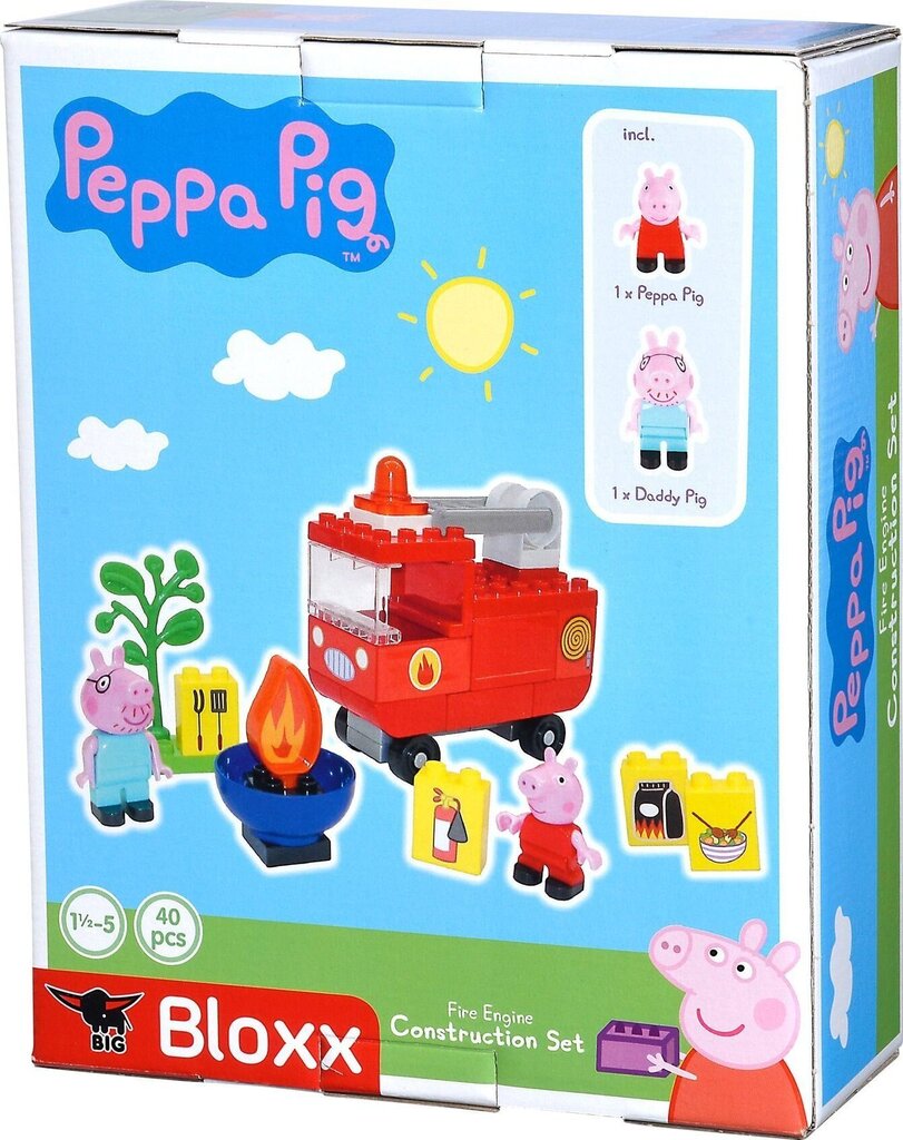 Konstruktorius Ugniagesiai Peppa Pig Big, 18 mėn.+ kaina ir informacija | Konstruktoriai ir kaladėlės | pigu.lt