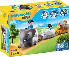 70405 PLAYMOBIL® 1.2.3 Поезд из животных цена и информация | Конструкторы и кубики | pigu.lt