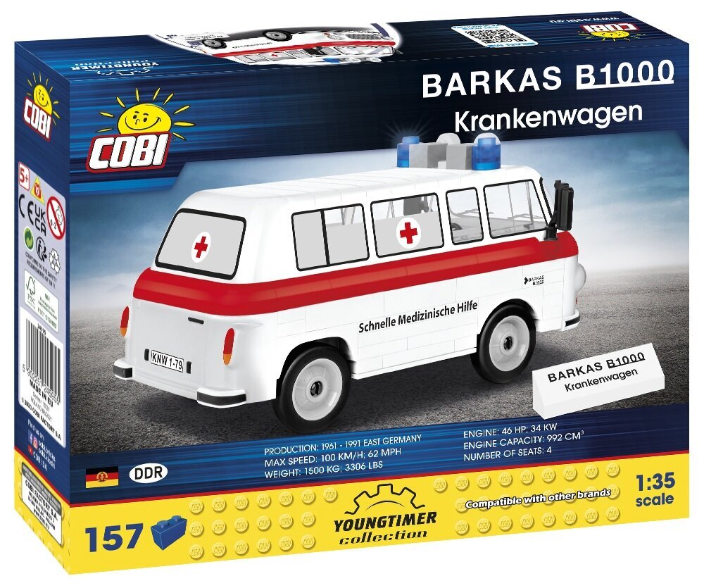 Konstruktorius Cobi Greitoji pagalba Barkas B1000, 157 d. kaina ir informacija | Konstruktoriai ir kaladėlės | pigu.lt