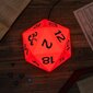 Dungeons & Dragons D20 Dice Multi Color Lamp 18cm kaina ir informacija | Žaidėjų atributika | pigu.lt