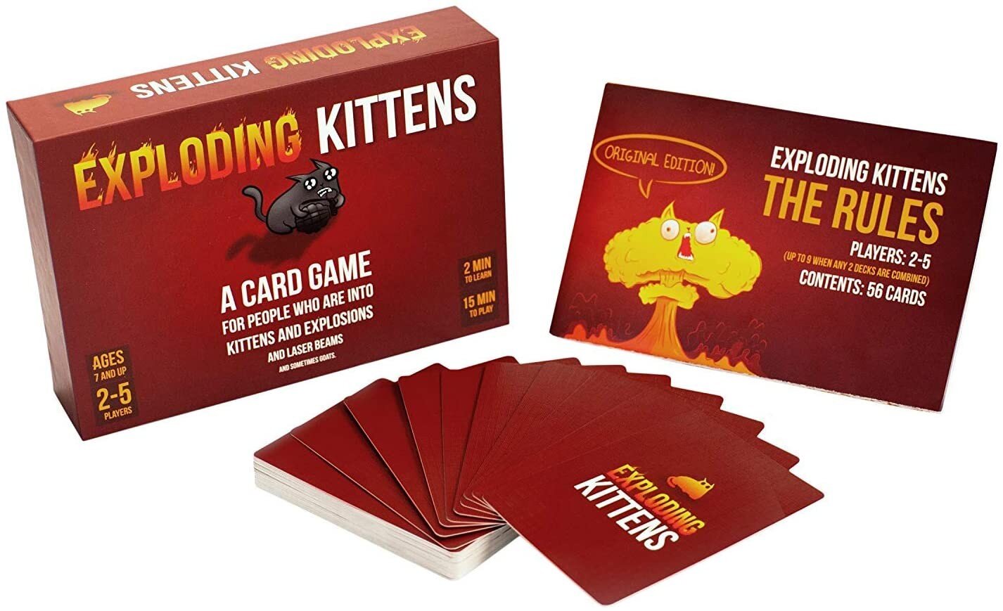 Stalo žaidimas Exploding Kittens, (Anglų kalba) kaina ir informacija | Stalo žaidimai, galvosūkiai | pigu.lt