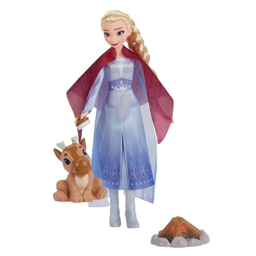 Lėlė Disney Frozen 2 - Elza Campfire Friends (F1582) kaina ir informacija | Žaislai mergaitėms | pigu.lt