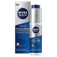 Veido gelis vyrams Nivea Men Hyaluron Anti-Age, 50 ml kaina ir informacija | Veido kremai | pigu.lt