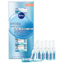 Intensyviai drėkinančios veido odą ampulės Nivea Hydra Skin Effect, 7 x 7 ml цена и информация | Veido aliejai, serumai | pigu.lt